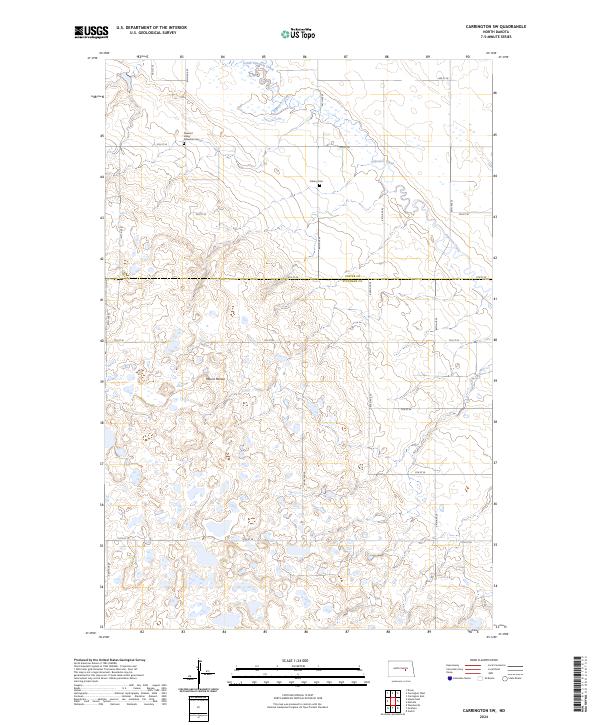 USGS Topographic Map – Carrington SW