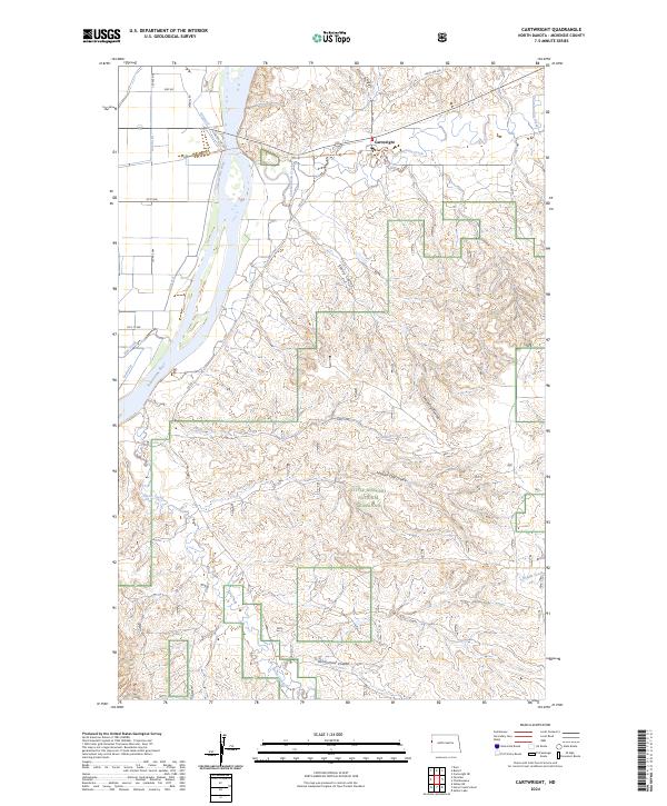 USGS Topographic Map – Cartwright