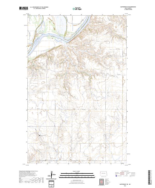 2024 Map of Cartwright NE, 2024 Print