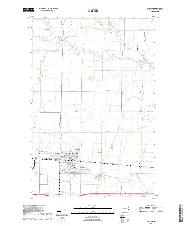 USGS Topographic Map – Casselton
