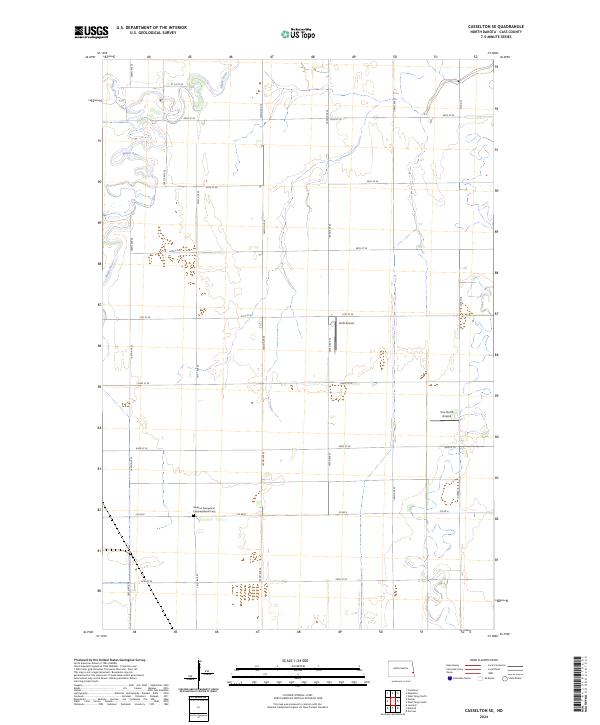 USGS Topographic Map – Casselton SE