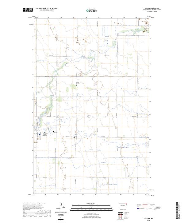 USGS Topographic Map – Cavalier