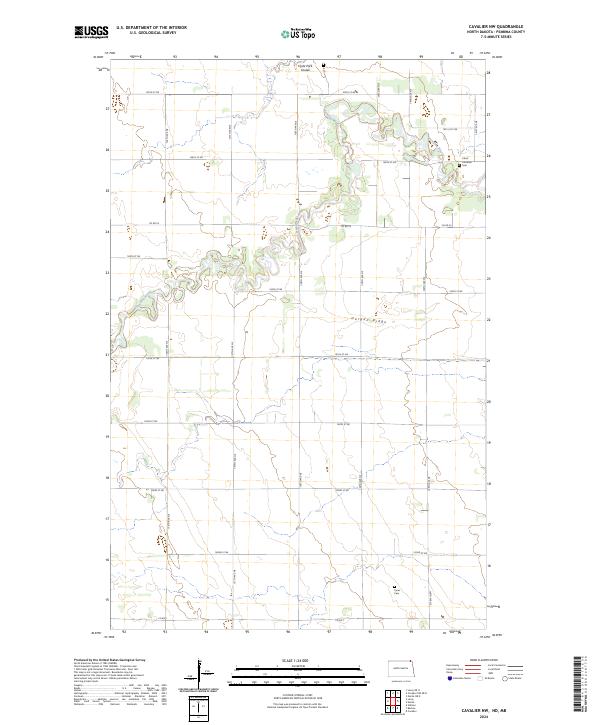 USGS Topographic Map – Cavalier NW