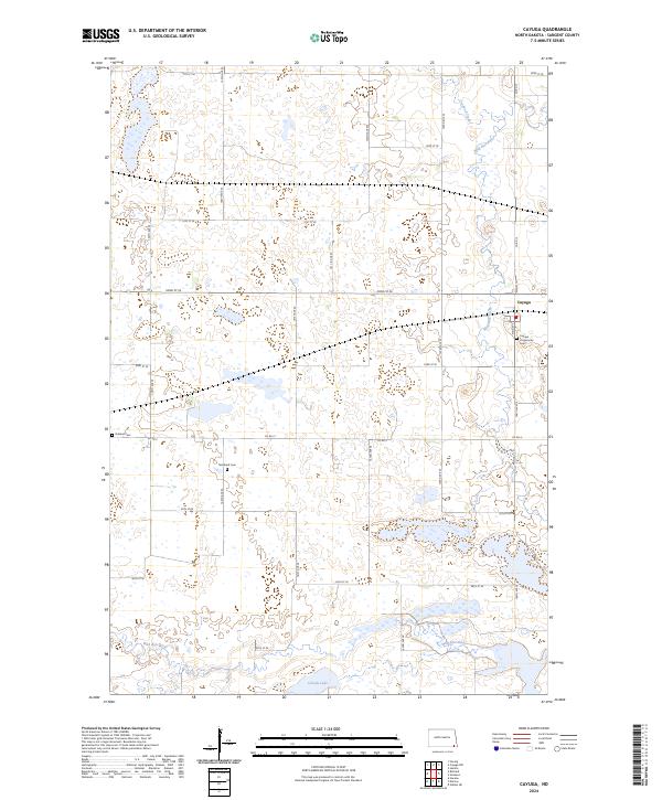USGS Topographic Map – Cayuga