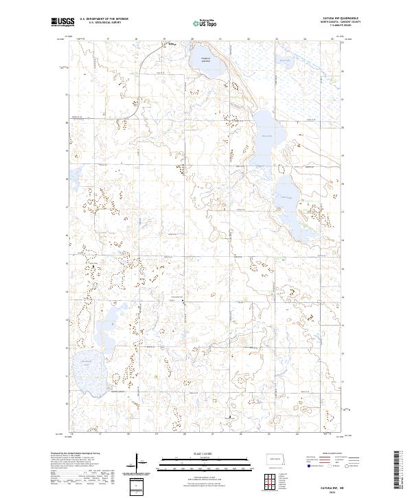 USGS Topographic Map – Cayuga NW