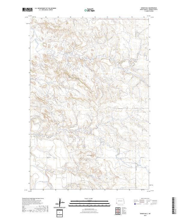 USGS Topographic Map – Cedar Hills