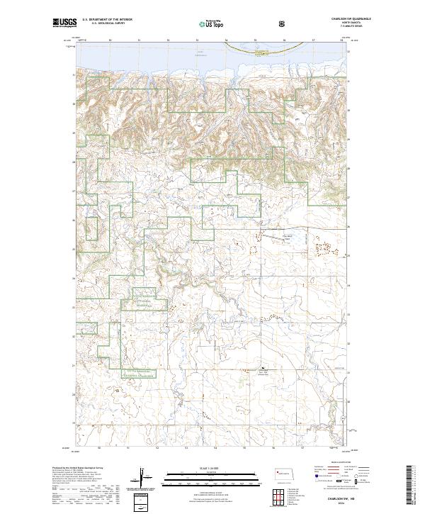 USGS Topographic Map – Charlson SW