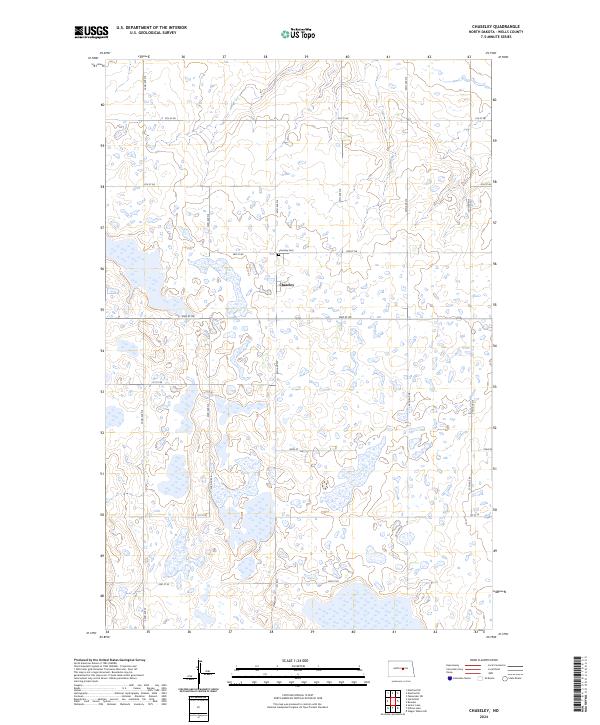 USGS Topographic Map – Chaseley