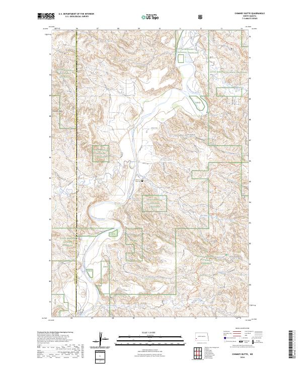 USGS Topographic Map – Chimney Butte