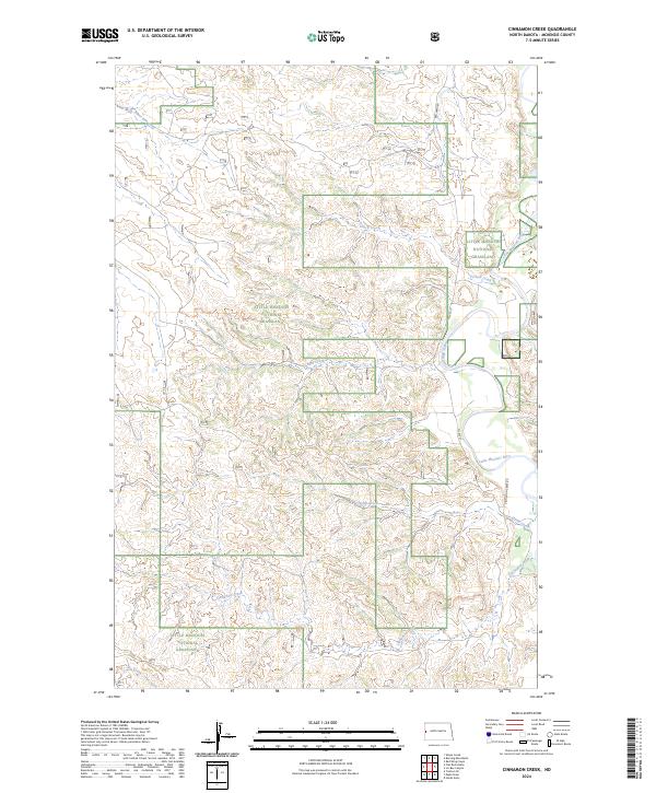 USGS Topographic Map – Cinnamon Creek