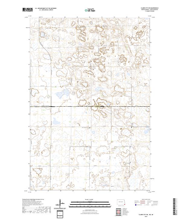 USGS Topographic Map – Claire City NE