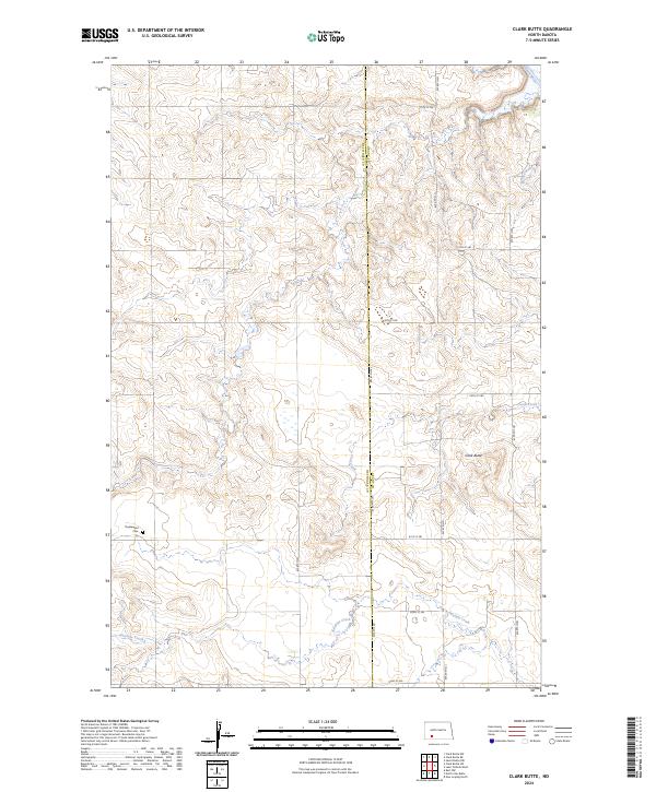USGS Topographic Map – Clark Butte