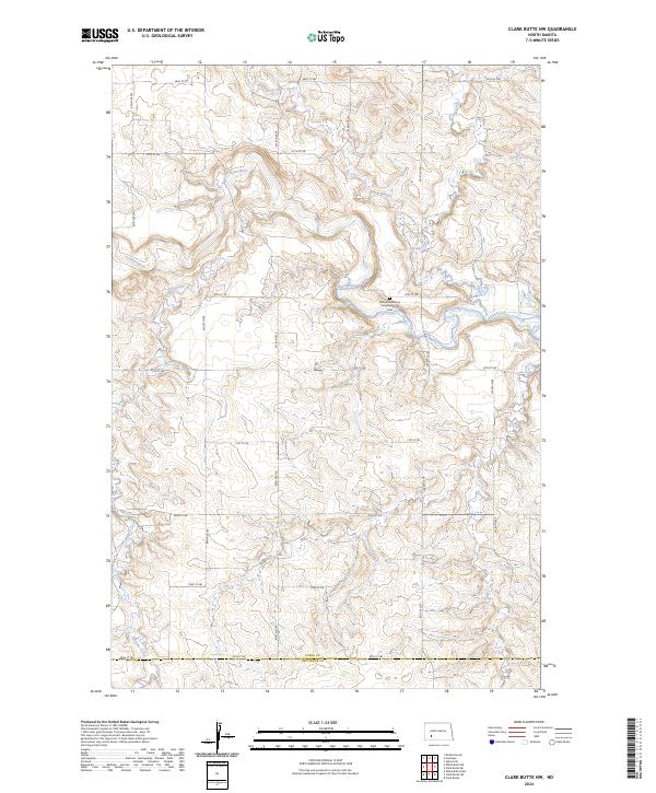USGS Topographic Map – Clark Butte NW