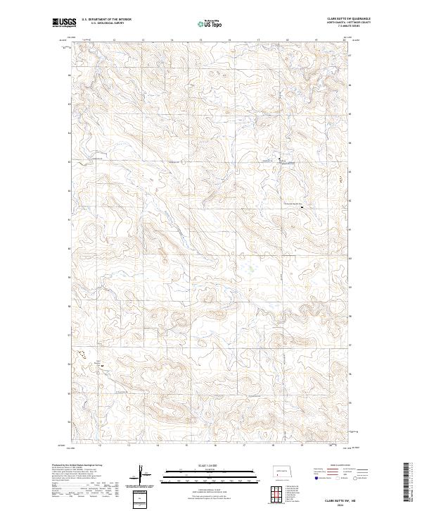 USGS Topographic Map – Clark Butte SW