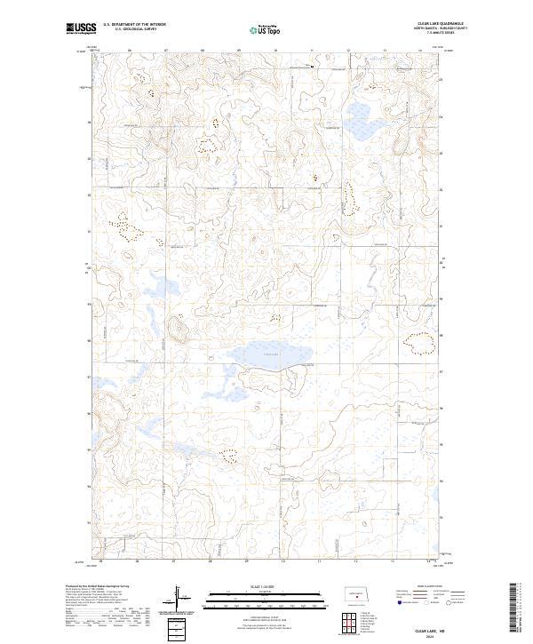 USGS Topographic Map – Clear Lake