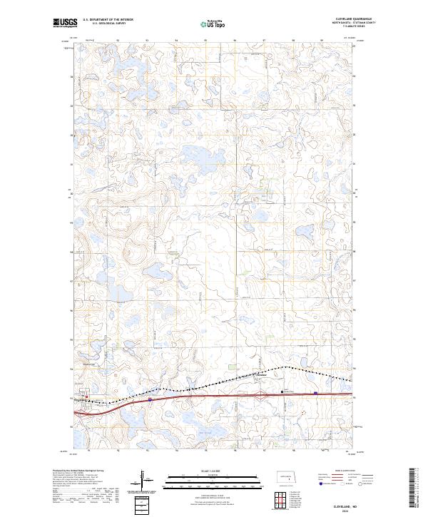 USGS Topographic Map – Cleveland