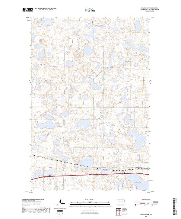 USGS Topographic Map – Cleveland NW