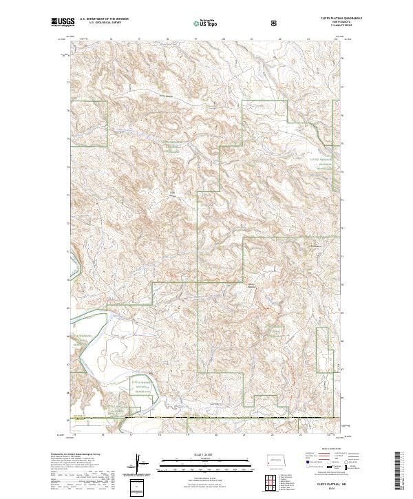 USGS Topographic Map – Cliffs Plateau