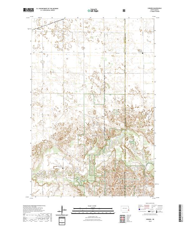 USGS Topographic Map – Coburn