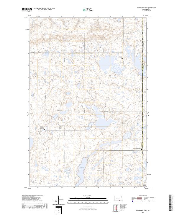 USGS Topographic Map – Coldwater Lake