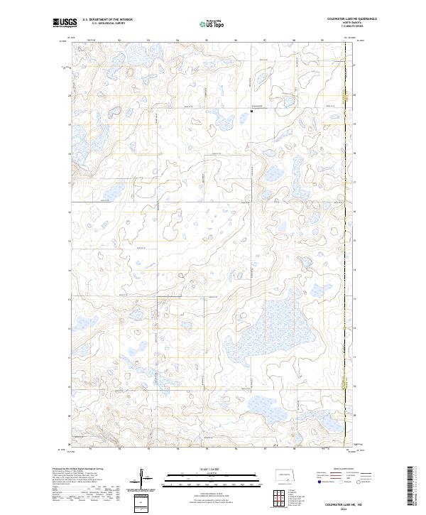 USGS Topographic Map – Coldwater Lake NE