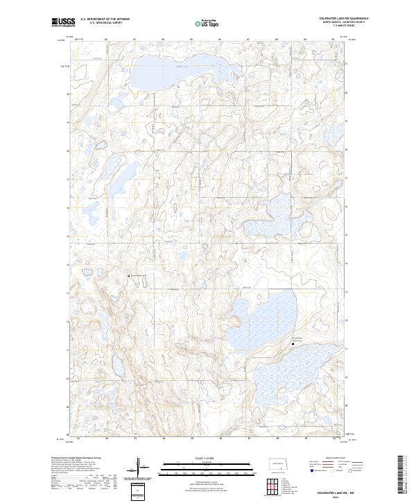 USGS Topographic Map – Coldwater Lake NW