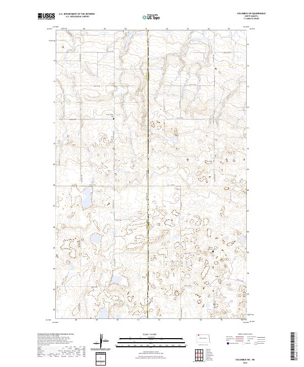 2024 Map of Columbus SW, 2024 Print
