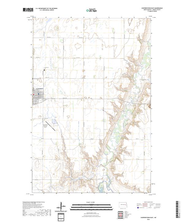 USGS Topographic Map – Cooperstown East