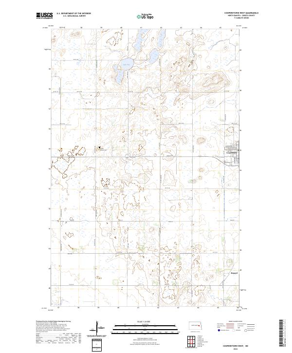 USGS Topographic Map – Cooperstown West