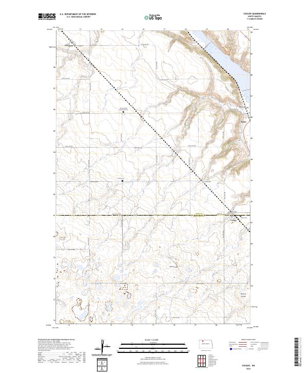USGS Topographic Map – Coulee