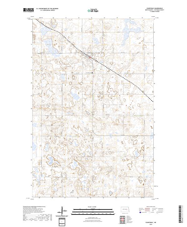 USGS Topographic Map – Courtenay