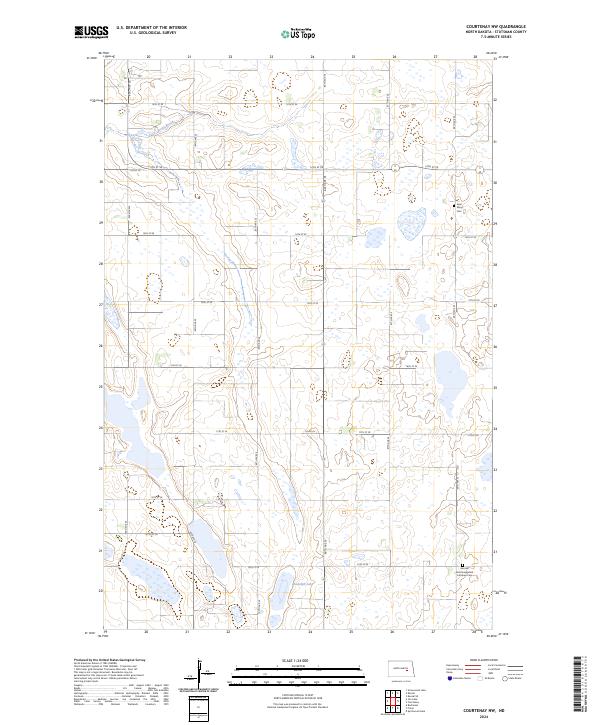 USGS Topographic Map – Courtenay NW