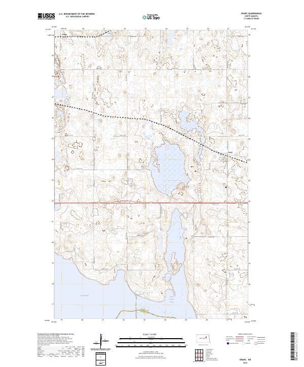 USGS Topographic Map – Crary