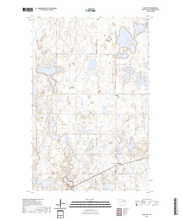 USGS Topographic Map – Crary NW