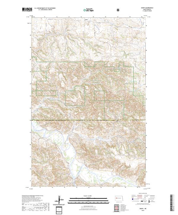 USGS Topographic Map – Croff