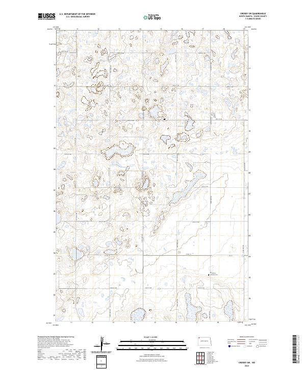 USGS Topographic Map – Crosby SW