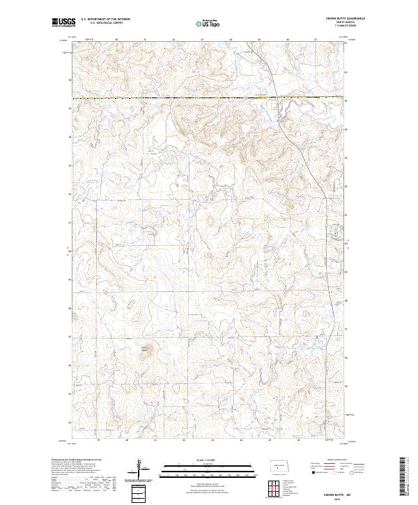 USGS Topographic Map – Crown Butte