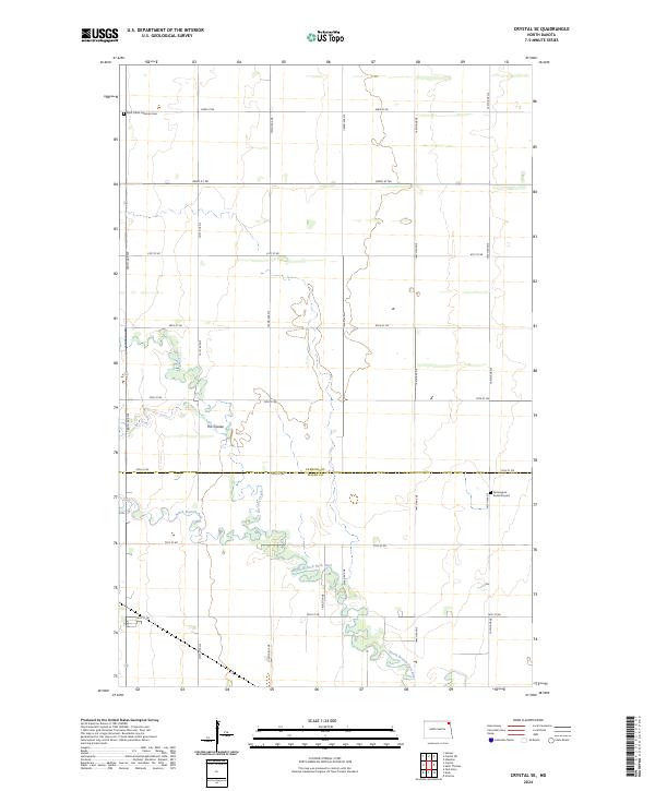 USGS Topographic Map – Crystal SE