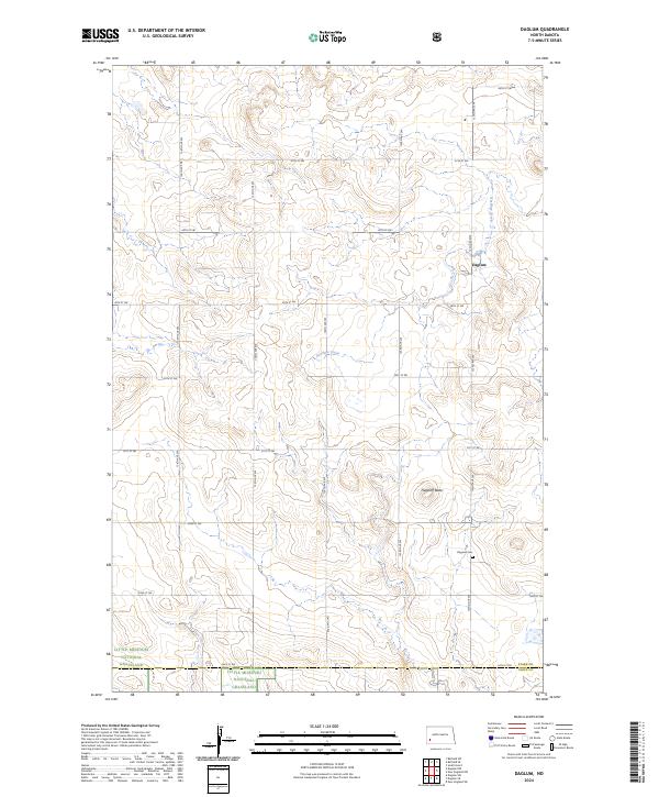 USGS Topographic Map – Daglum