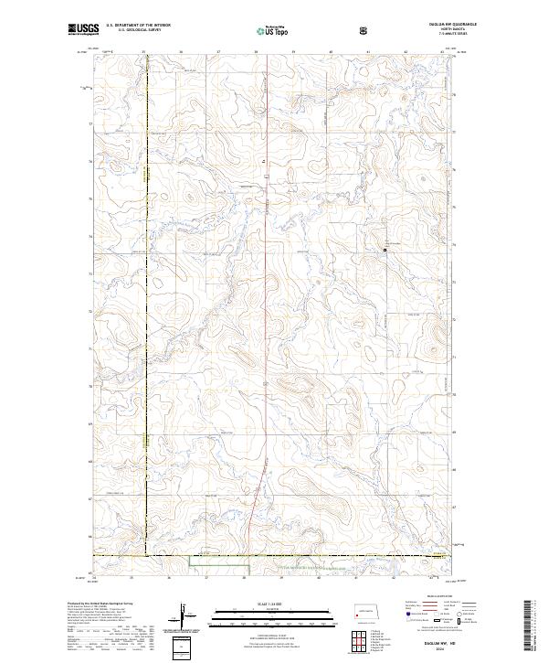 USGS Topographic Map – Daglum NW