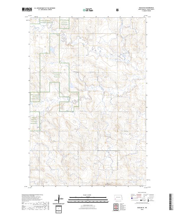 USGS Topographic Map – Daglum SE