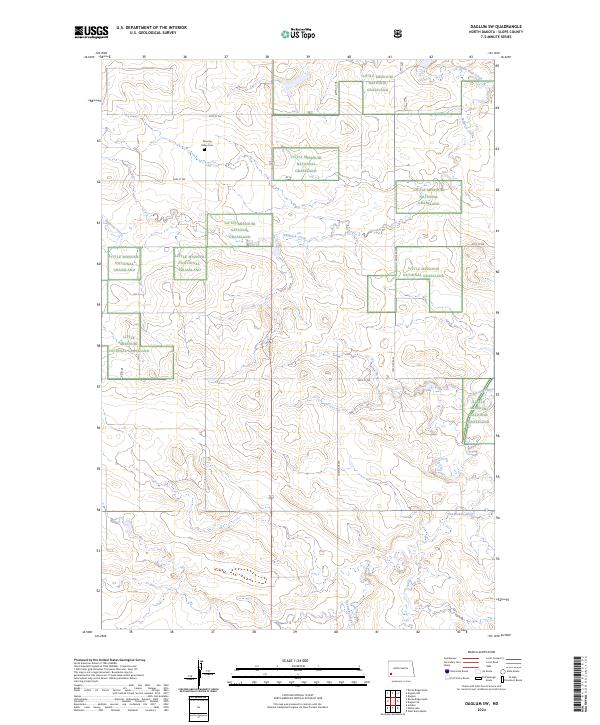 USGS Topographic Map – Daglum SW