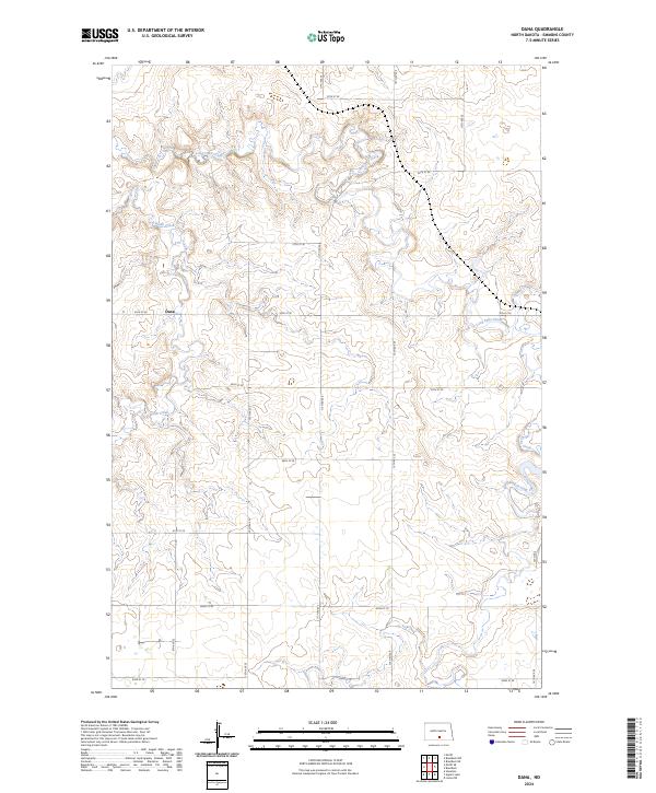 USGS Topographic Map – Dana