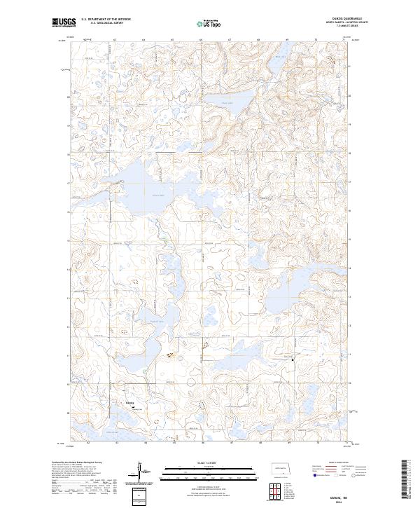 USGS Topographic Map – Danzig