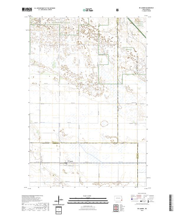 USGS Topographic Map – De Lamere
