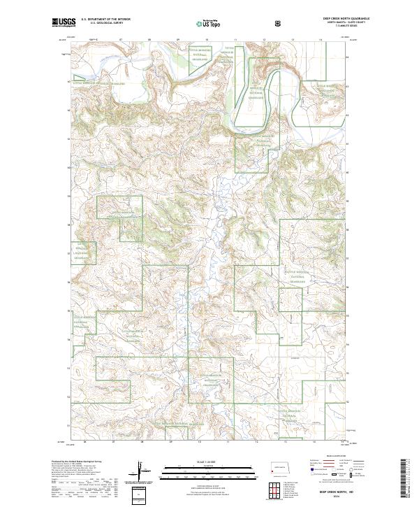 USGS Topographic Map – Deep Creek North
