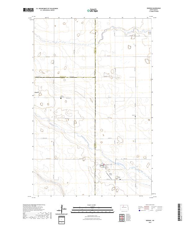 USGS Topographic Map – Deering