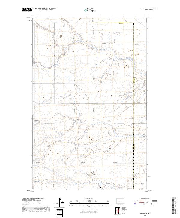 USGS Topographic Map – Deering SE