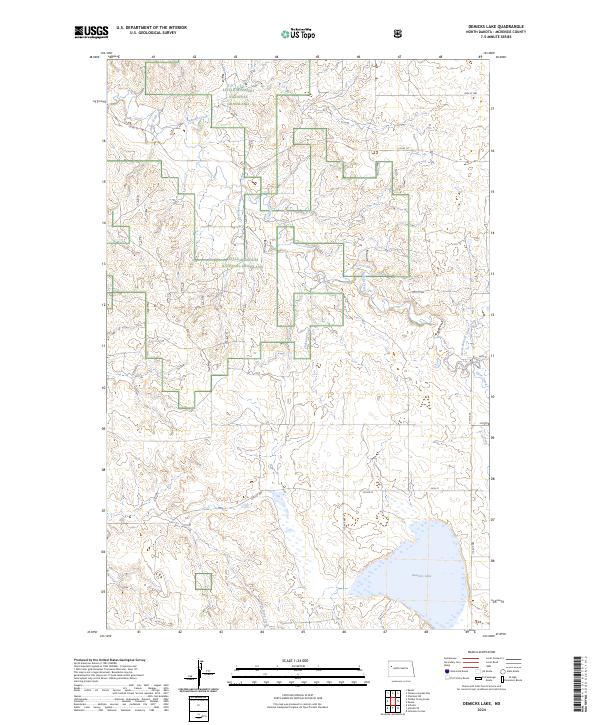 USGS Topographic Map – Demicks Lake