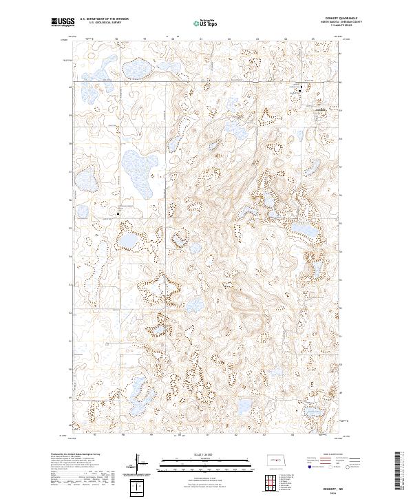USGS Topographic Map – Denhoff
